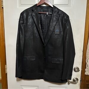Hechter Studio Mens Black Jacket Tag Size 46/117 Tall Rocker‎ Western MSRP $295